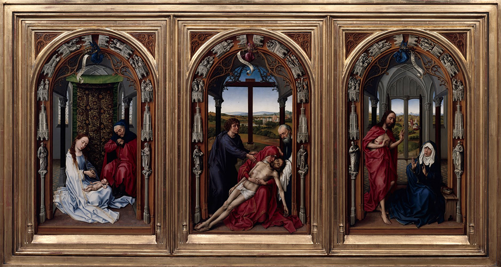 Miraflores Altarpiece in Detail Rogier van der Weyden